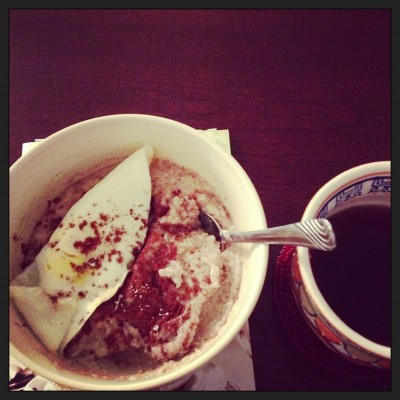 Another eggy on top of my cinnamon-y breaky 